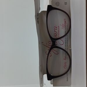 NWT WOMEN'S SOFIA VERGARA EYEGLASS FRAMES AMELIA RUBY